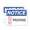 Signmission Propane OSHA Notice Sign, Plastic, 10in W x 7in L, 2PK OS-2PACK-NS-P-710-L-17893 - alternate 1